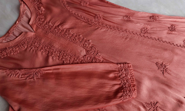 Mehr Rose Brown Modal Silk Dress
