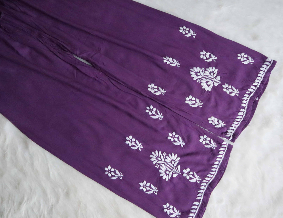 Zainab Dusty Purple Rayon Kurta Pant set