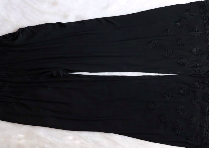 Nazakat Black 2 piece Rayon set