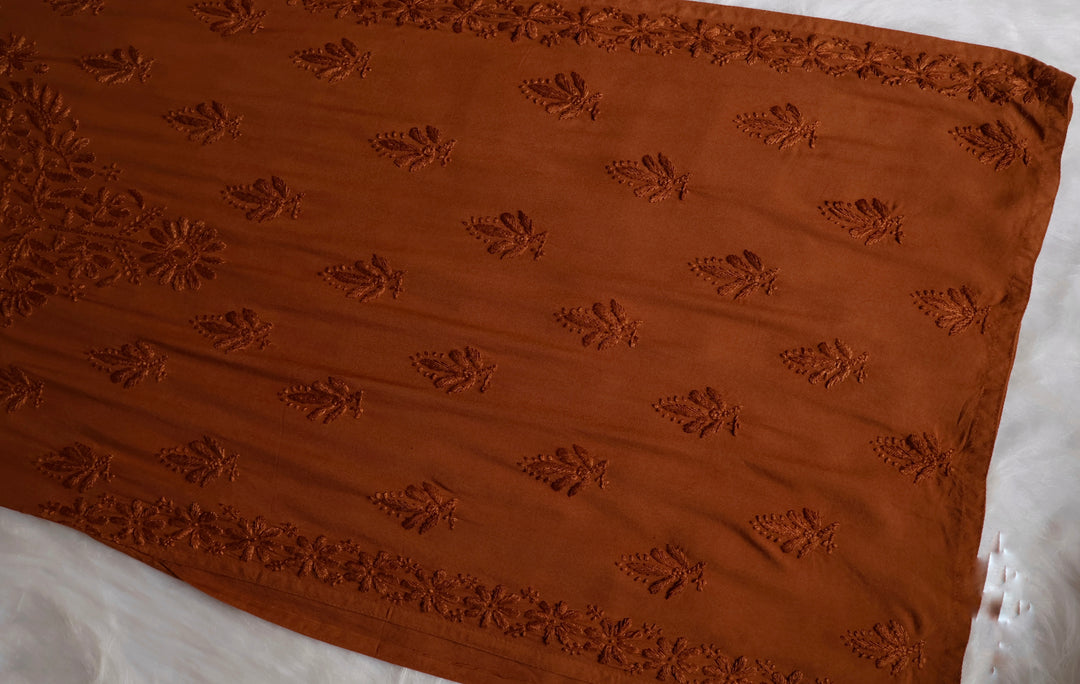 Nazakat Brown 2 piece Rayon set