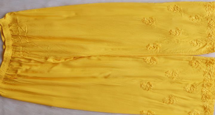 Farhaa Yellow 2 piece Rayon set