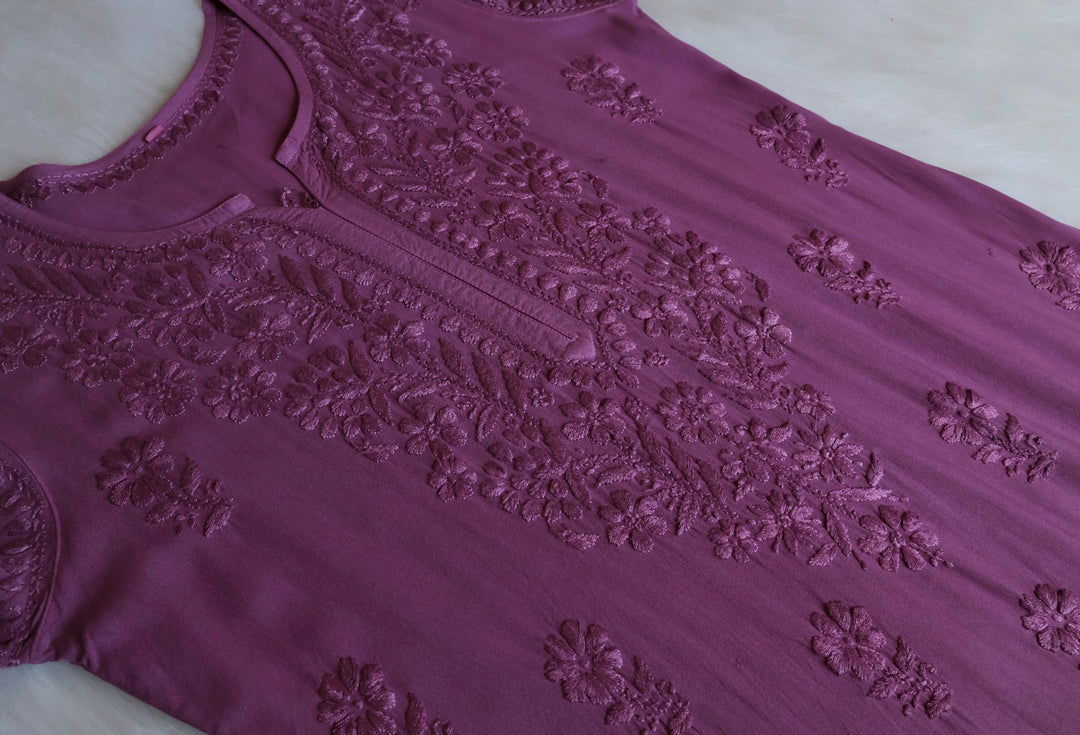 Azel Dusty Purple 2 piece Rayon set