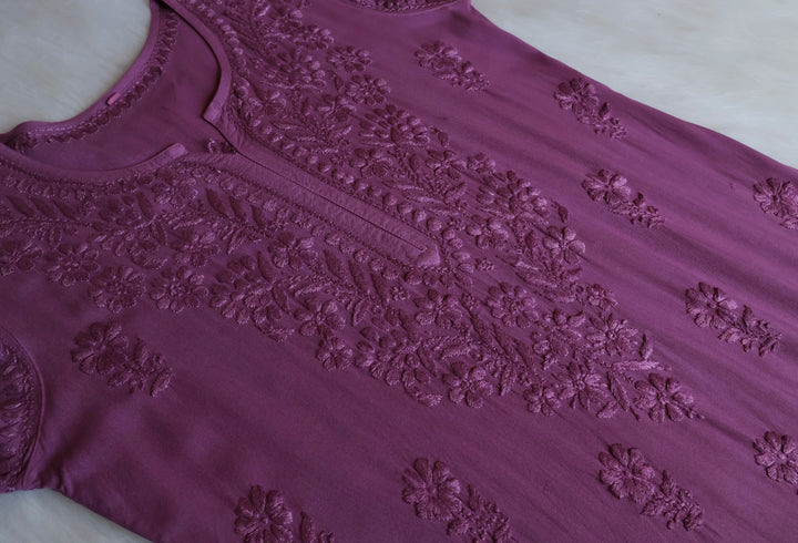 Azel Dusty Purple 2 piece Rayon set