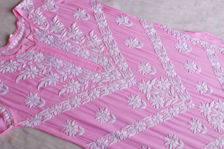 Zahrah Baby Pink Pure Modal set