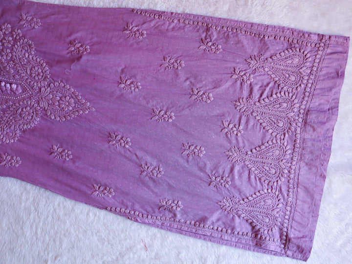 Nazakat Dusty Purple Cotton Kurta