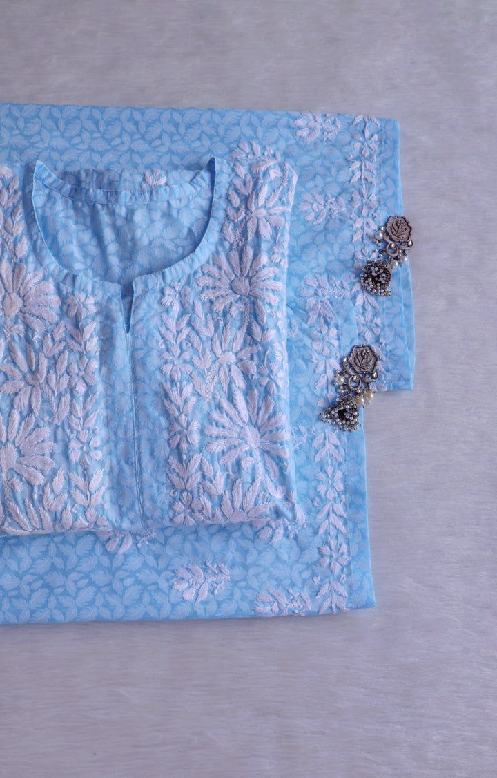 Zargul Sky Blue Pure Cotton set