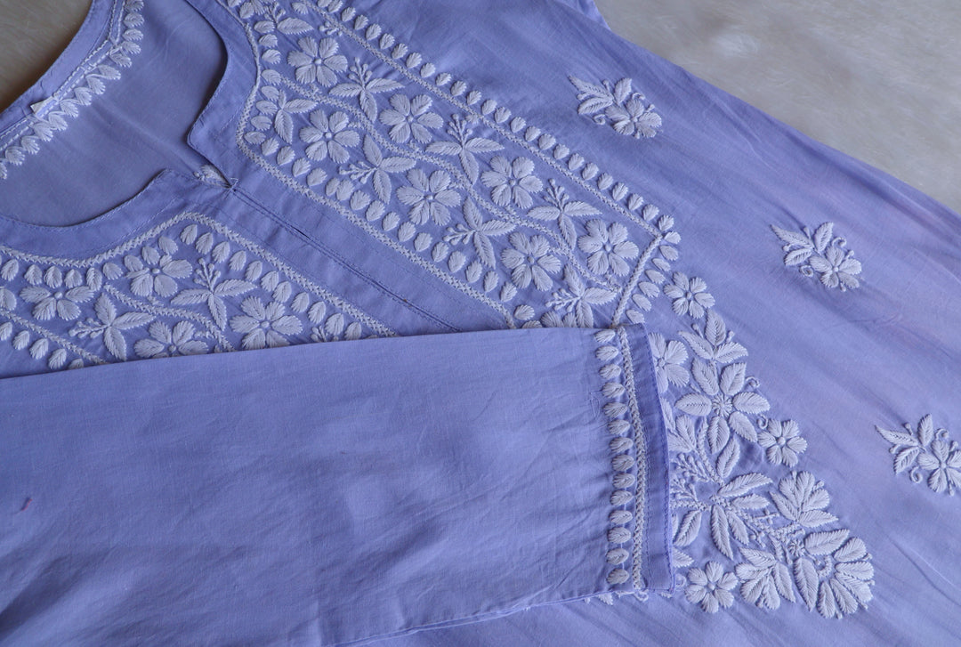 Waliya Lilac Cotton Kurta