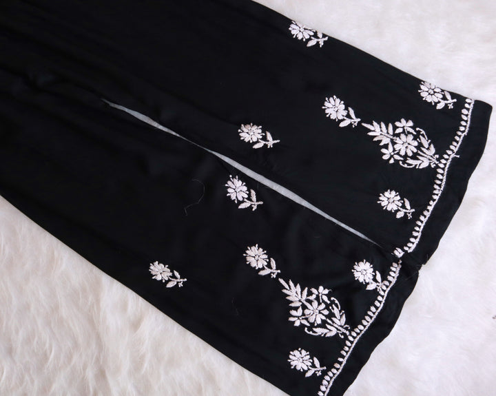 Gul Black Rayon Kurta Pant set