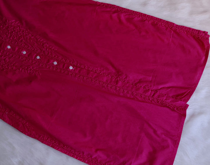 Nazakat Deep Pink Pure Cotton Kurta Set