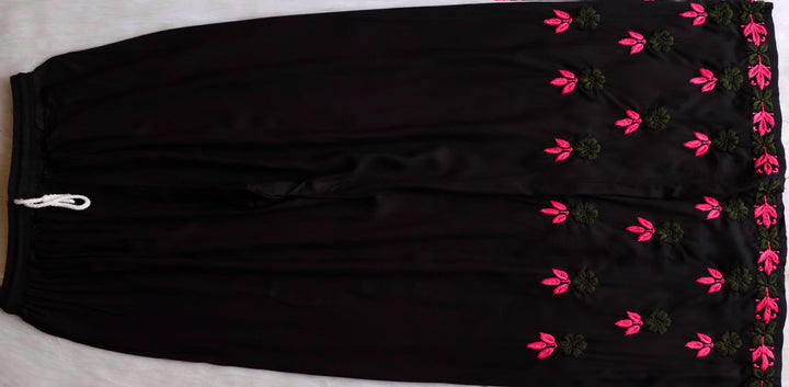 Gulbahaar Black, Pink & Olive Rayon Kurta Set