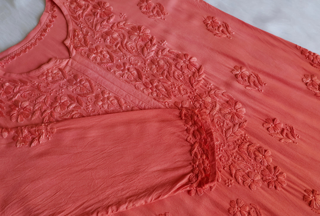 Farhaa Rose Pink 2 piece Rayon set