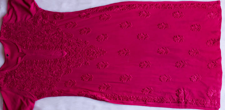 Iqra Deep Pink 2 piece Rayon set