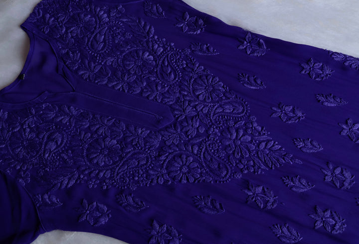 Zimra Deep Purple Viscose 3 Piece Set