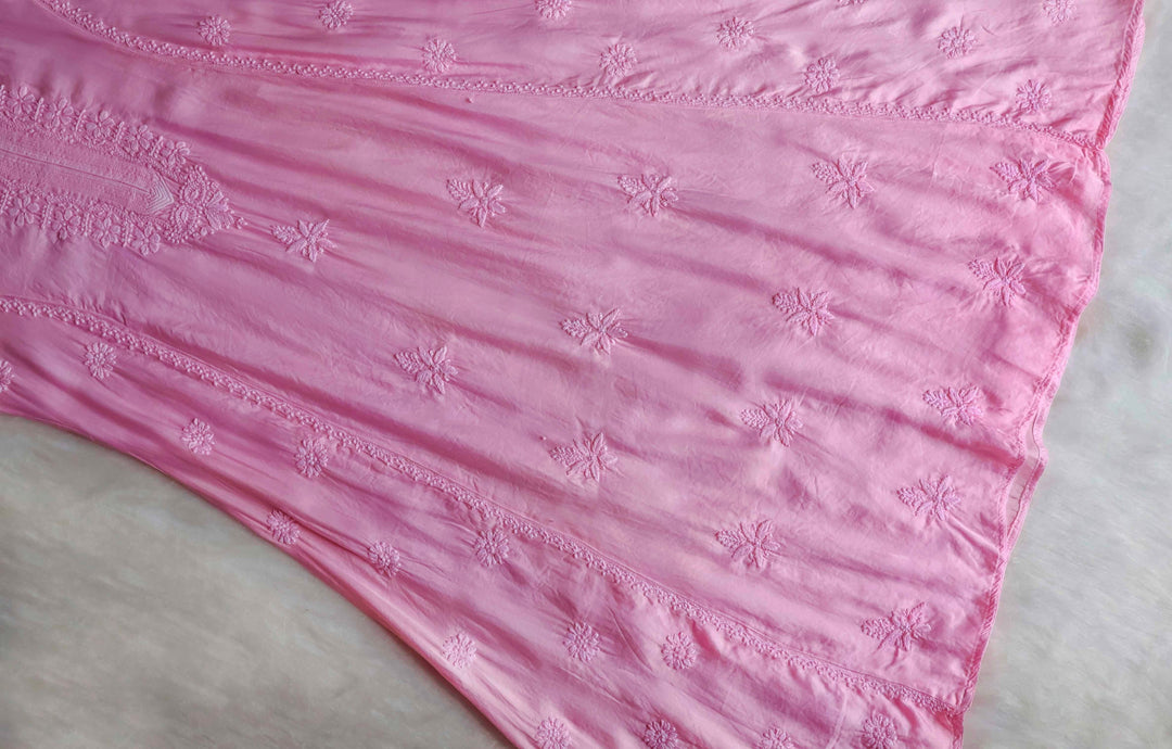 Mehr Baby Pink Modal Silk Dress