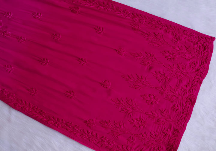 Duaa Deep Pink Modal Ombre Kurta Pant set
