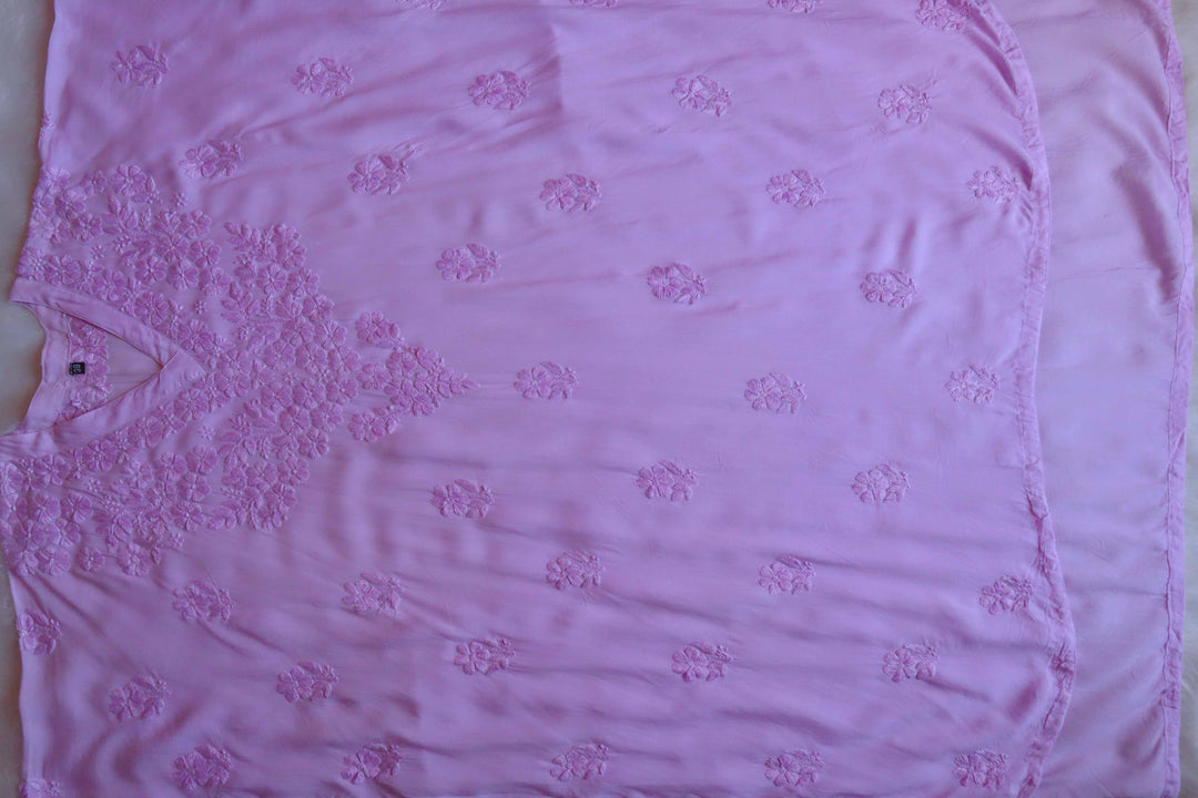 Sadiya Lavender Luxe Muslin Kaftan