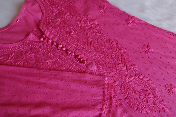 Nazakat Mauve Pink Cotton Kurta set