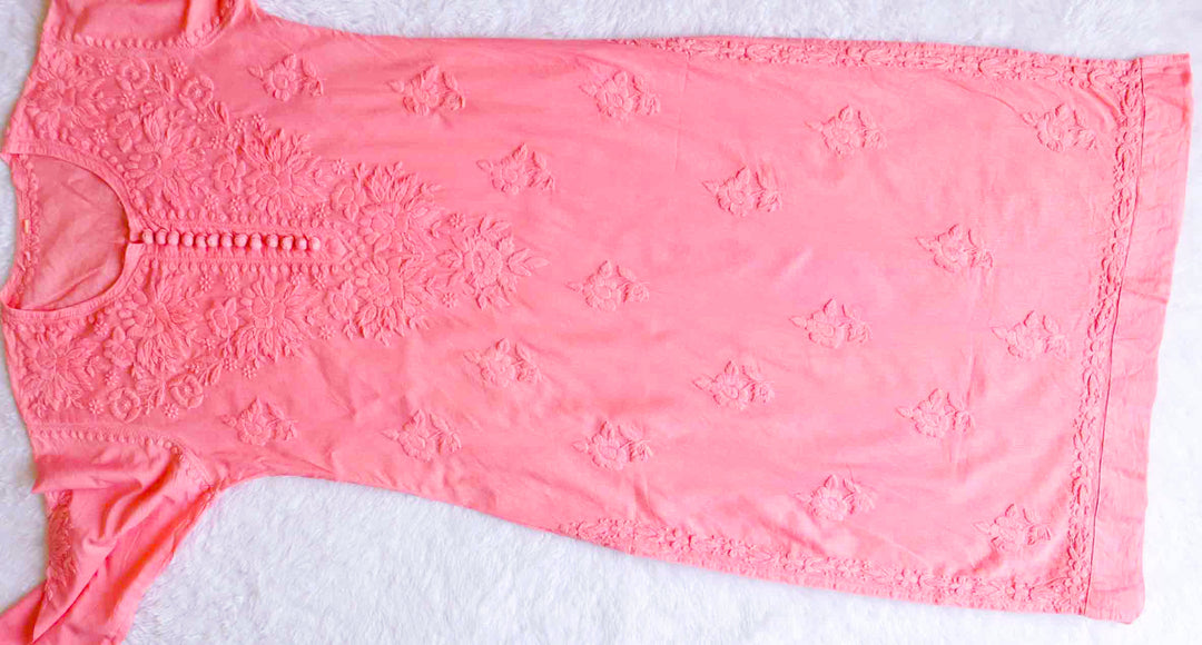 Aayat Rose Pink Cotton Kurta