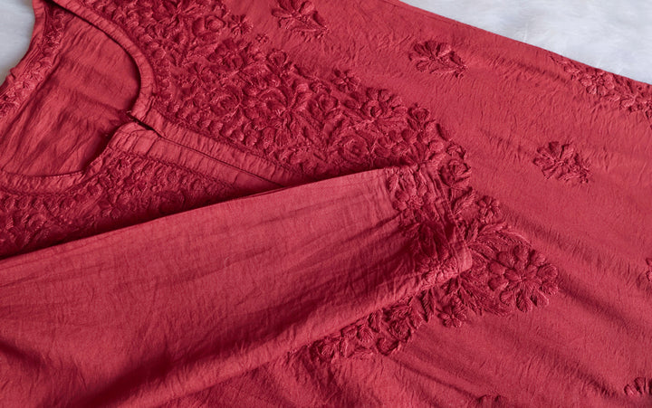 Jannat Mauve Pink Chanderi Kurta