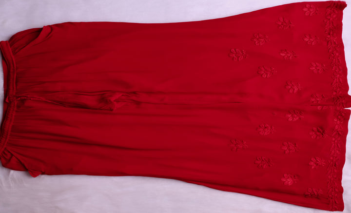 Zimra Red Viscose 3 Piece Set