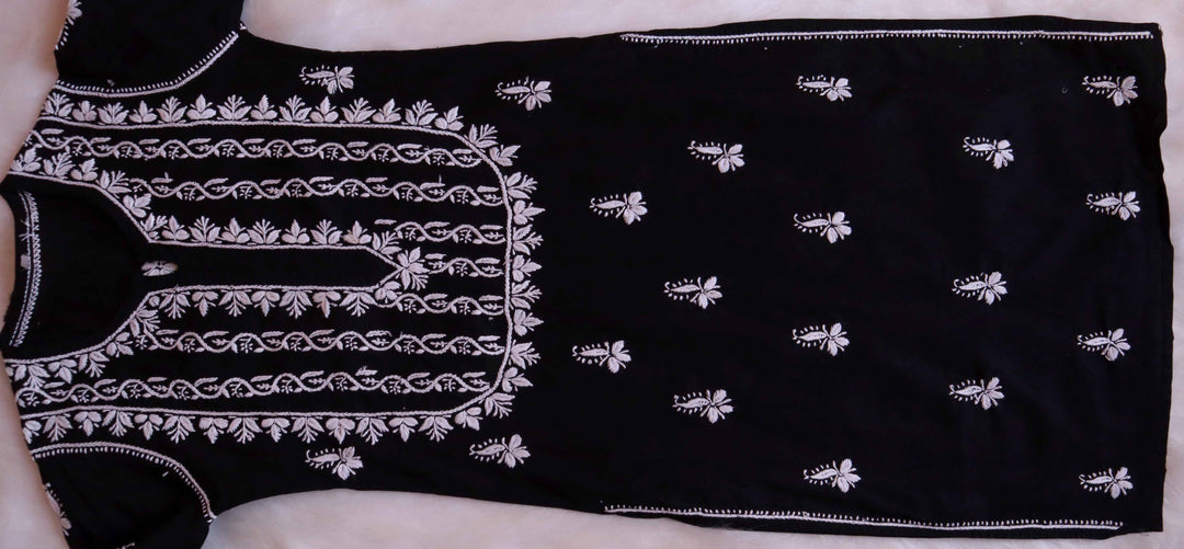 Maira Black Cotton Kurta