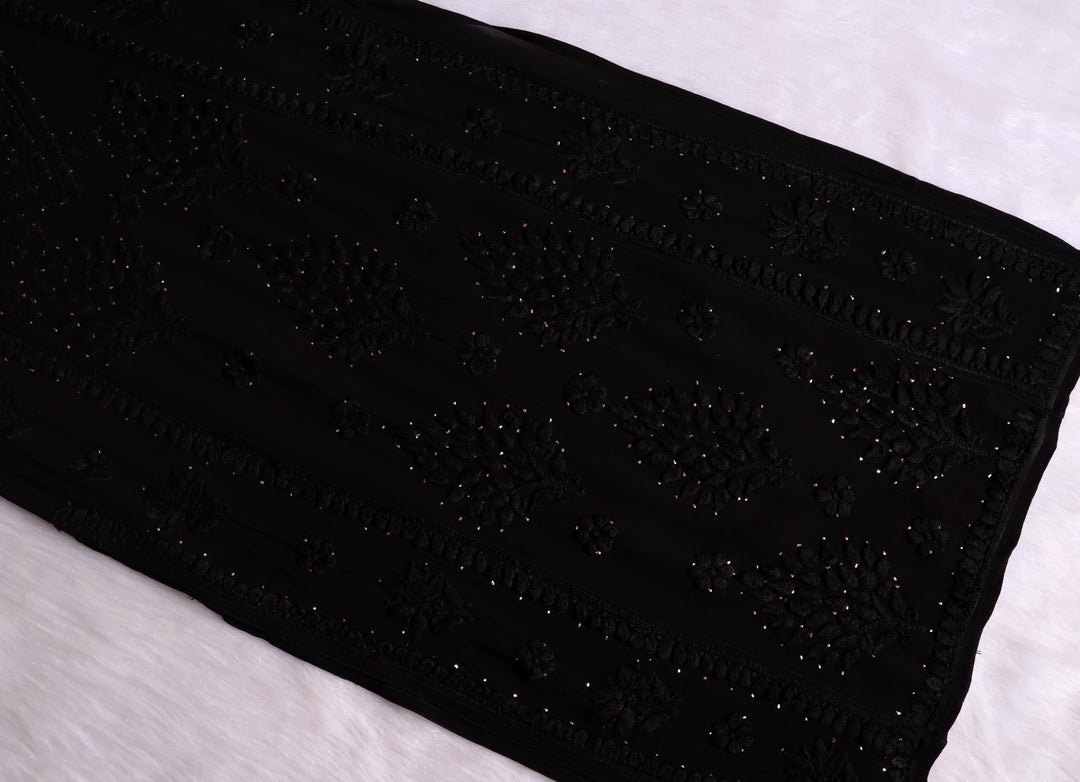 Hoor Black Viscose Georgette Kurta