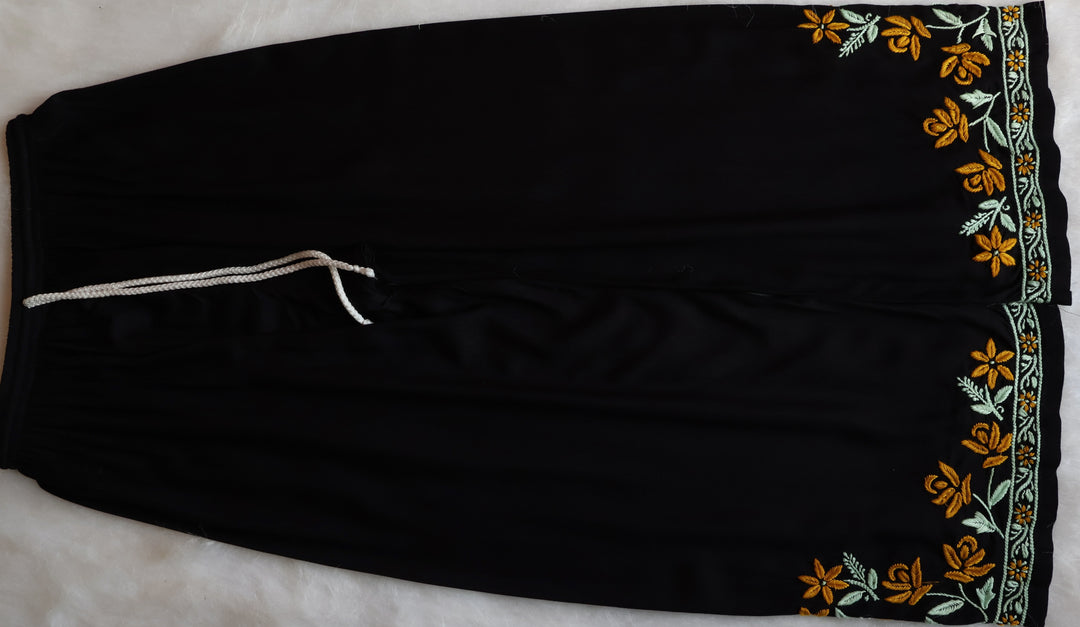 Gul Kashmiri Black & Yellow Modal Kurta Set