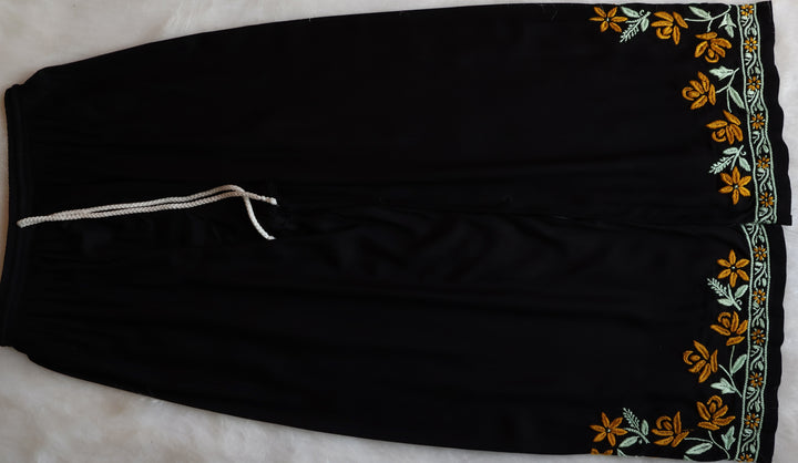 Gul Kashmiri Black & Yellow Modal Kurta Set
