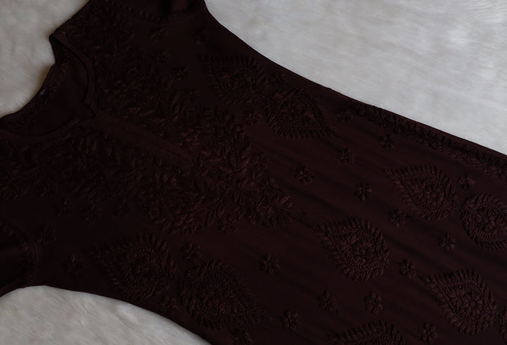 Zobia Chocolate Brown 2 piece Rayon set