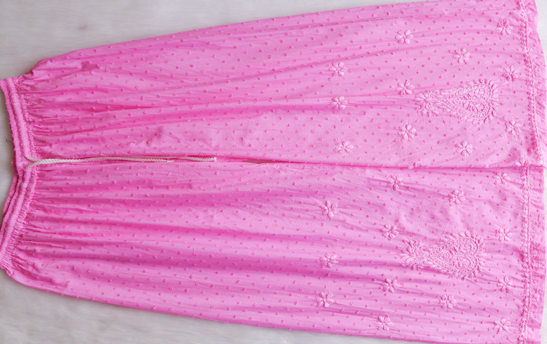 Nazakat Baby Pink 3 Piece Cotton Kurta set
