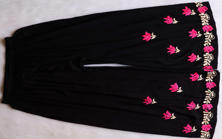 Gulaab Black, Pink & Beige Rayon Kurta Set