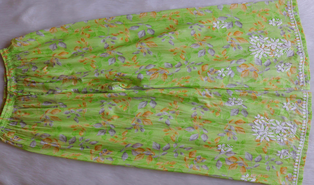 Ayra Parrot Green Pure Mulmul set