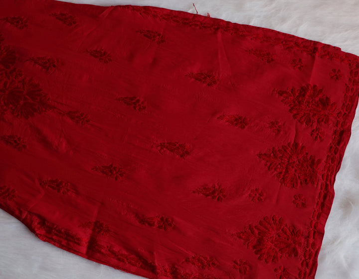 Alanah Red Chanderi Kurta