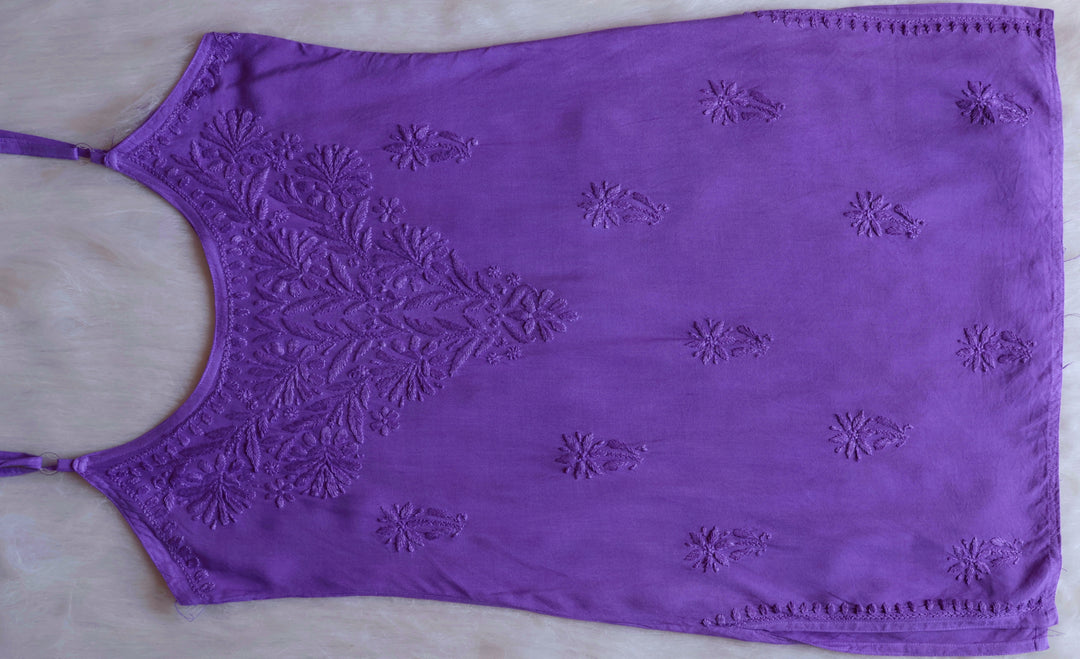 Aira Purple Short Sleeveless Kurta