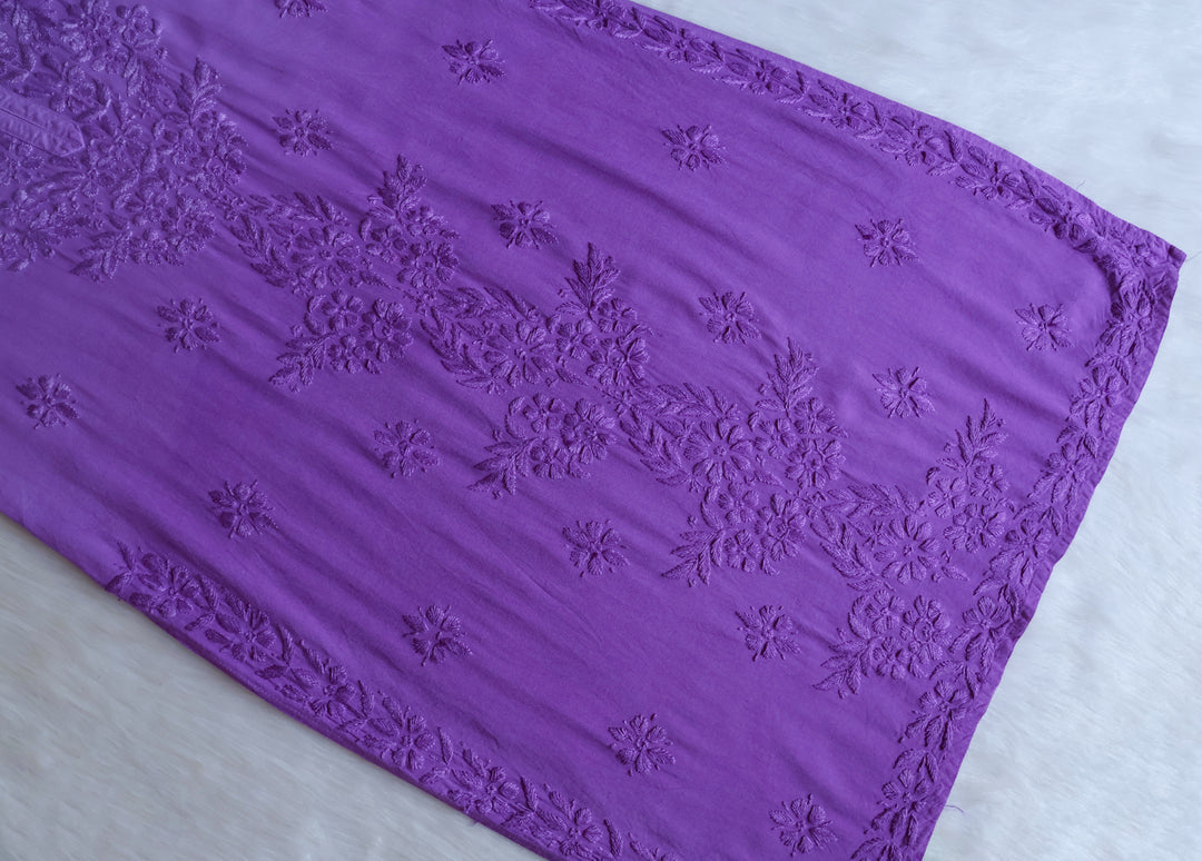 Sarah Lavender Long Ombre Rayon Kurta