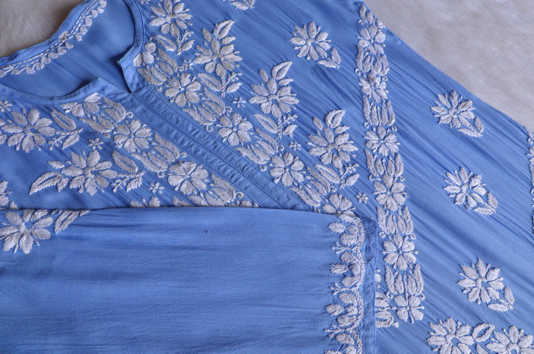 Zahrah Ice Blue Pure Modal set