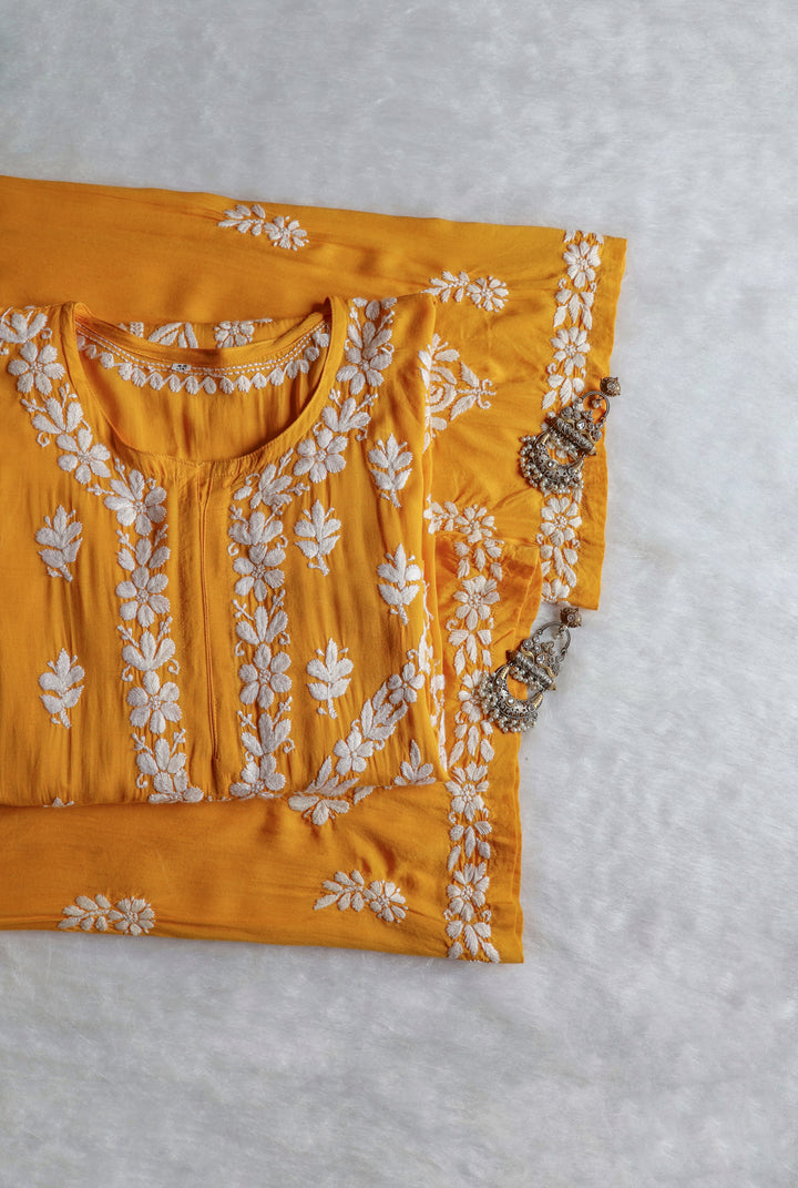 Mahnoor Mustard Yellow Pure Modal set