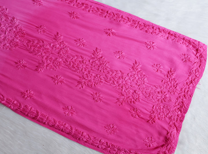 Sarah Baby Pink Long Ombre Rayon Kurta