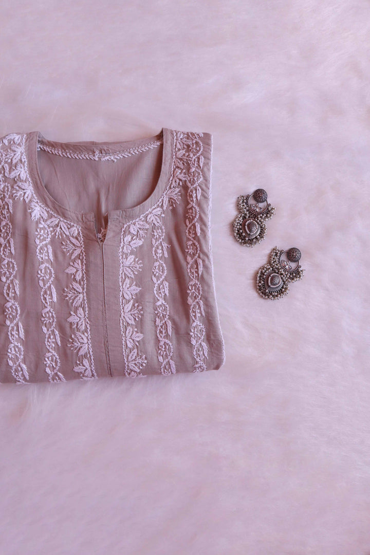 Maira Grey Cotton Kurta