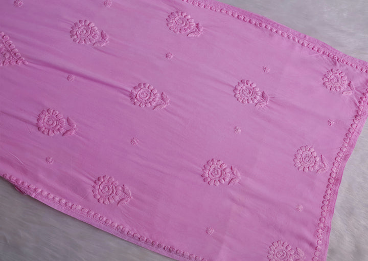 Alina Baby Pink Long Rayon Kurta