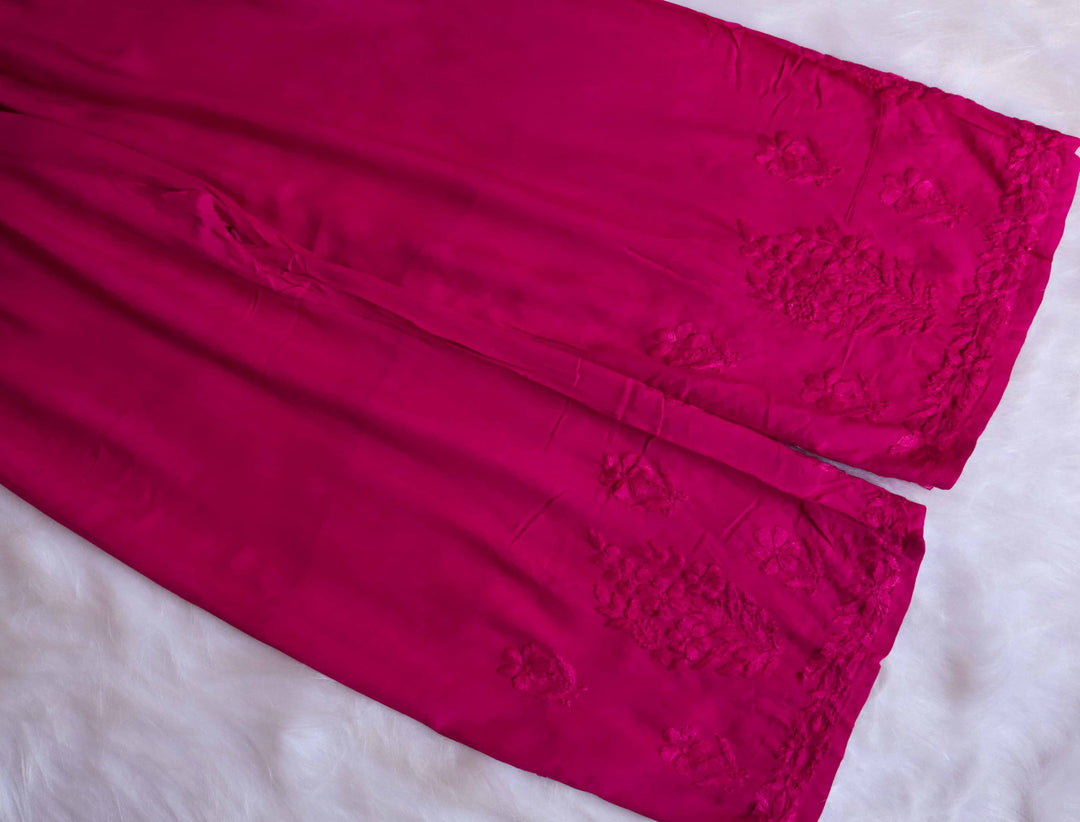 Aayat Deep Pink Rayon Kurta Pant set