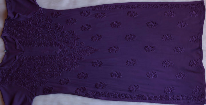 Iqra Dusty Purple 2 piece Rayon set