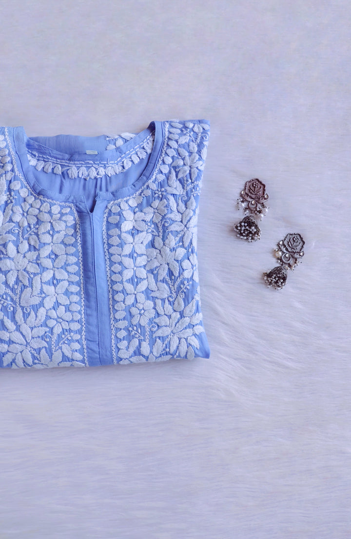 Hayaa Lilac Pure Modal Kurta