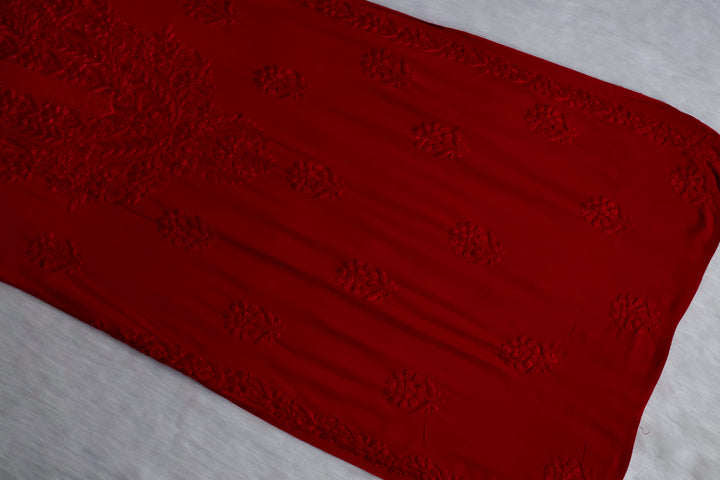 Duaa Maroon Ombre Long Rayon Kurta