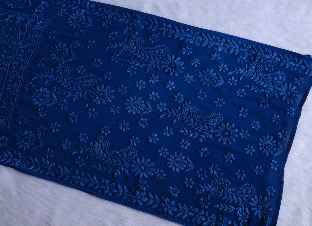 Ayzel Royal Blue Viscose 3 Piece Set