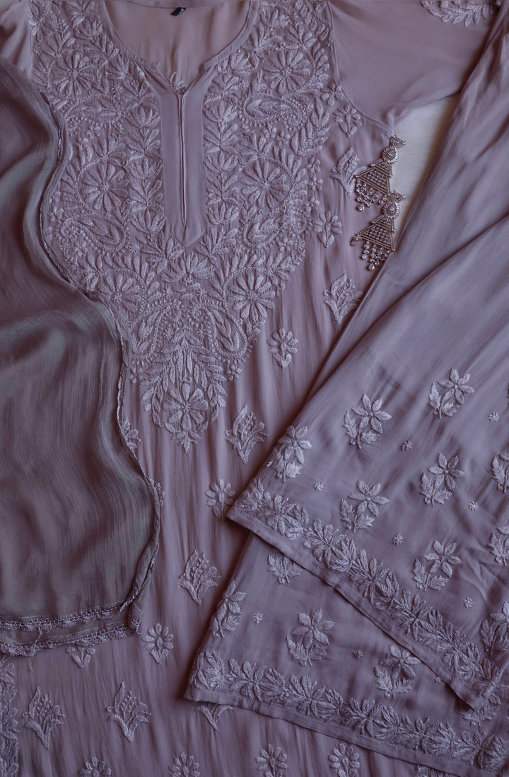 Zimra Grey Viscose 3 Piece Set