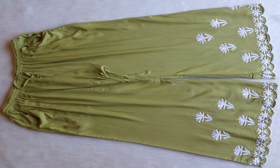 Mira Olive Green Rayon Kurta Pant set
