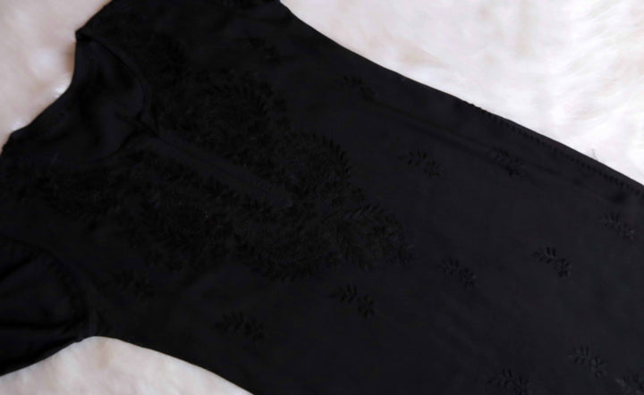 Nazakat Black 2 piece Rayon set