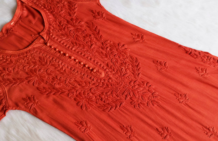 Enaara Rust Potli Button Rayon set