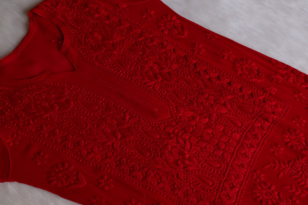 Ayzel Red Viscose 3 Piece Set